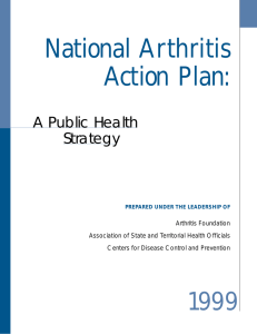 National Arthritis Action Plan: A Public Health Strategy