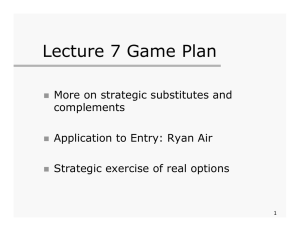 Lecture 7 Game Plan