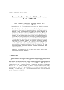 Bayesian Small Area Estimates of Diabetes Prevalence by U.S. County, 2005