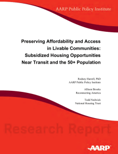 Preserving Affordability and Access in Livable Communities: Subsidized Housing Opportunities