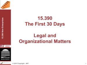 15.390 The First 30 Days Legal and