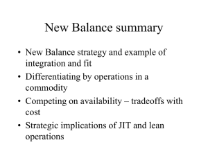 New Balance summary