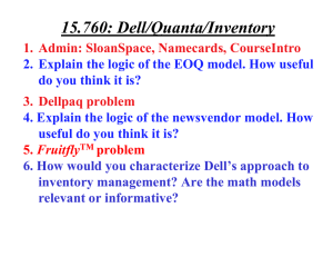 15.760: Dell/Quanta/Inventory