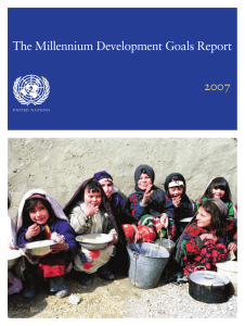 2007 The Millennium Development Goals Report