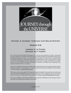 Voyage: A Journey through our Solar System Grades 5-8 Anyone Out There?