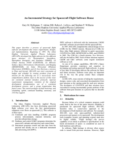 An Incremental Strategy for Spacecraft Flight Software Reuse