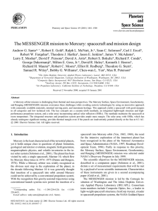 The MESSENGER mission to Mercury: spacecraft and mission design