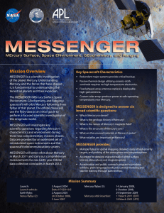 Mission Overview Key Spacecraft Characteristics