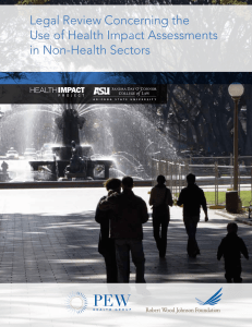 Legal Review Concerning the Use of Health Impact Assessments in Non-Health Sectors