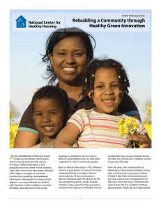 A Rebuilding a Community through Healthy Green Innovation National Center for