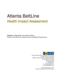 Atlanta BeltLine Health Impact Assessment