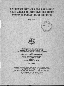 A STUDY CF METHODS FOR !PREPARING CLAD 24S-T3 ALUMINUM-ALLOY SHEET