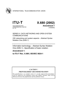 ITU-T X.680 (2002) Amendment 1