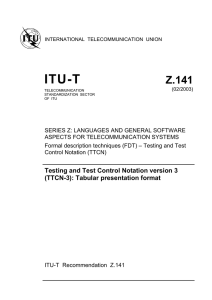 ITU-T Z.141