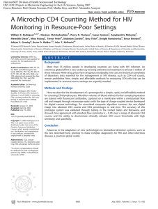 A Microchip CD4 Counting Method for HIV Monitoring in Resource-Poor Settings