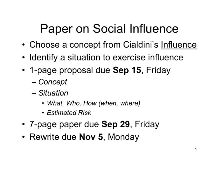 research paper for social influence