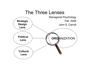 The Three Lenses ORG Strategic Design