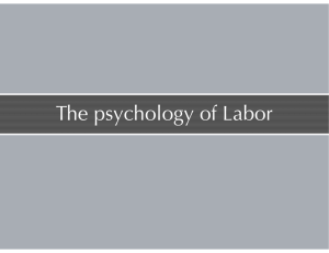 The psychology of Labor