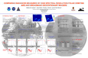 COMPARING RADIANCES MEASURED BY HIGH SPECTRAL RESOLUTION POLAR ORBITING