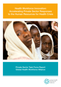 Health Workforce Innovation: Accelerating Private Sector Responses