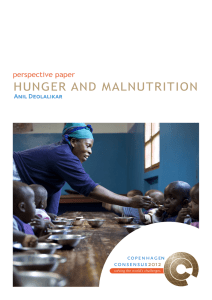 HUNGER AND MALNUTRITION perspective paper Anil Deolalikar