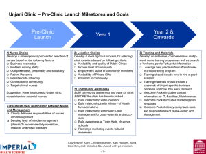 Pre-Clinic Year 2 &amp; Year 1 Launch