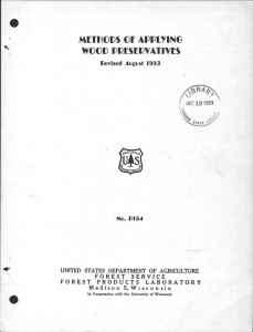 METHODS CI APPLYING -WOOD PIRESEI?VATFVF S Revised AuEust 1953