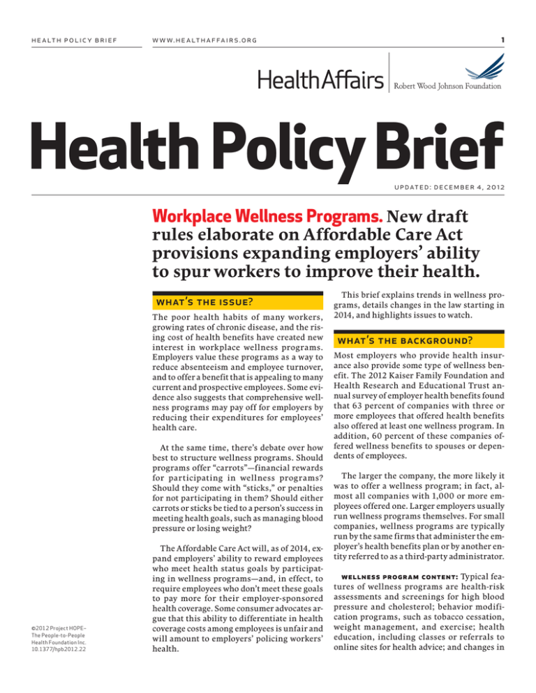 Global Health Policy Brief Example