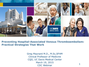 Preventing Hospital-Associated Venous Thromboembolism: Practical Strategies That Work
