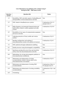List of Questions to be studied by ITU-T Study Group... during the 2001 – 2004 Study Period Question Question title