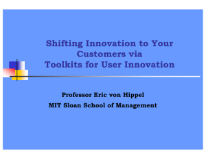 Shifting Innovation to Your Customers via Toolkits for User Innovation