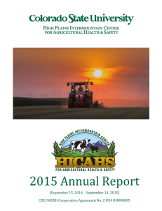 2015 Annual Report (September 15, 2014 – September 14, 2015)