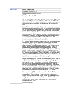 Nancy  Odeh Nancy's Reaction Paper Posted: Mar 28, 2005 10:53 PM