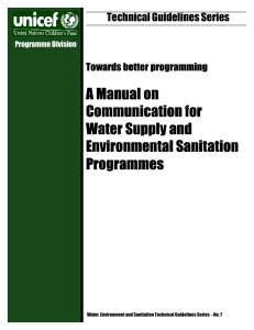 A Manual on Communication for Water Supply and Environmental Sanitation