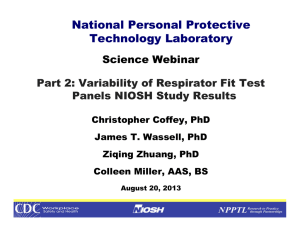 National Personal Protective Technology Laboratory Science Webinar