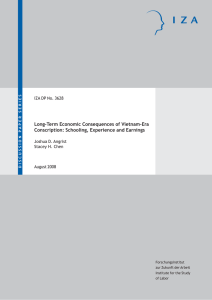 Long-Term Economic Consequences of Vietnam-Era Conscription: Schooling, Experience and Earnings