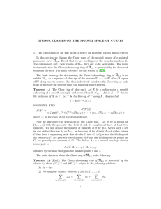 DIVISOR  CLASSES  ON  THE  MODULI ... 1.  The  cohomology  of  the ...
