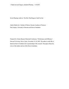1 Markevich and Gregory, Industrial Planning   11/8/2003