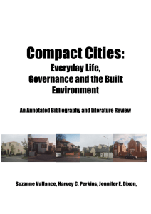 Compact Cities: Everyday Life, Governance and the Built