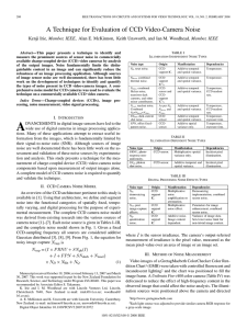 A Technique for Evaluation of CCD Video-Camera Noise , Member, IEEE