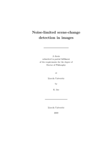 Noise-limited scene-change detection in images