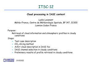 ITSC-12 Cloud processing in IASI context