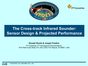 The Cross-track Infrared Sounder: Sensor Design &amp; Projected Performance