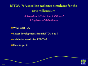 RTTOV-7: A satellite radiance simulator for the new millennium