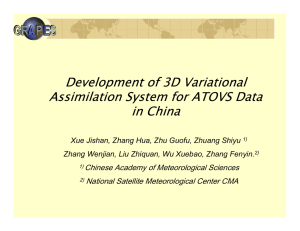 Development of 3D Variational Assimilation System for ATOVS Data in China
