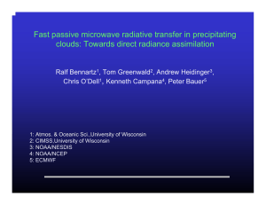 Fast passive microwave radiative transfer in precipitating