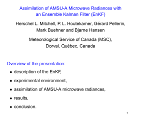 Assimilation of AMSU-A Microwave Radiances with an Ensemble Kalman Filter (EnKF)