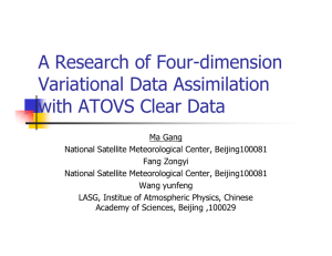 A Research of Four-dimension Variational Data Assimilation with ATOVS Clear Data