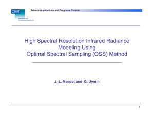 High Spectral Resolution Infrared Radiance Modeling Using Optimal Spectral Sampling (OSS) Method