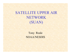 SATELLITE UPPER AIR NETWORK (SUAN) Tony  Reale